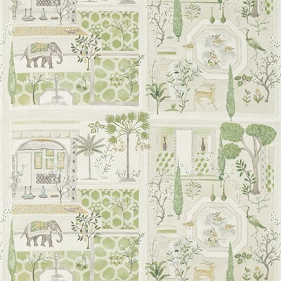 Sanderson Tyg Sultans Garden Garden green