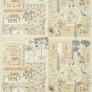 Sanderson Tyg Sultans Garden Sepia/Amber