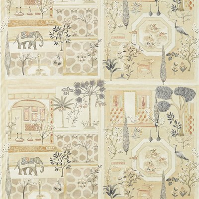 Sanderson Tyg Sultans Garden Sepia/Amber