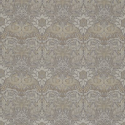 William Morris & Co Tyg Peacock & Dragon Pebble/Stone