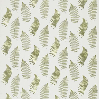 Sanderson Tyg Fern Embroidery Moss