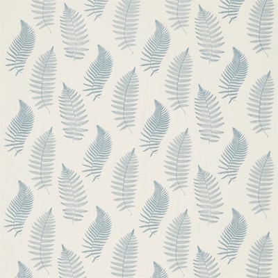 Sanderson Tyg Fern Embroidery Powder Blue