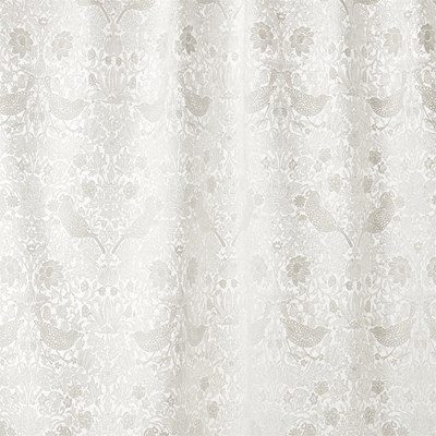 William Morris & Co Tyg Pure Strawberry Thief Embroidery Paper White