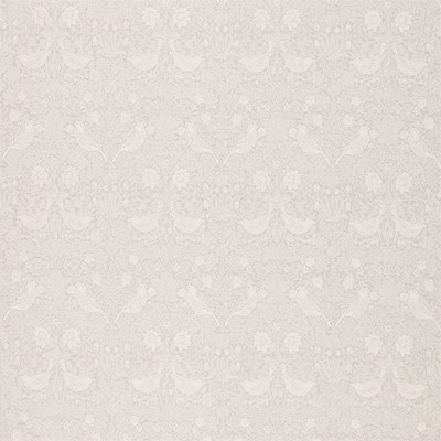 William Morris & Co Tyg Pure Strawberry Thief Embroidery Pebble
