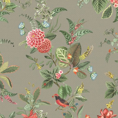 PiP Studio Tapet Floris Khaki