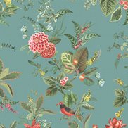 PiP Studio Tapet Floris Petrol