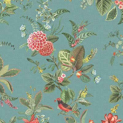 PiP Studio Tapet Floris Petrol