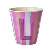 Rice Mugg L Sripes Pink Medium