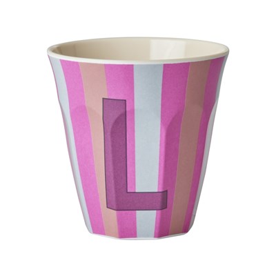 Rice Mugg L Sripes Pink Medium