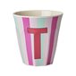 Rice Mugg T Sripes Pink Medium