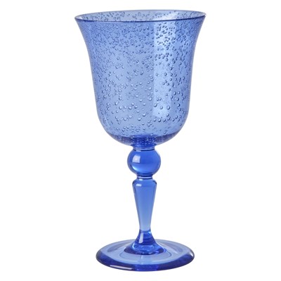 Rice Vinglas Bubble Blue