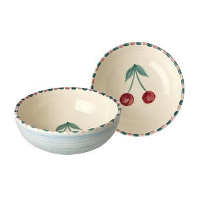 Rice Skål Cherry Blue