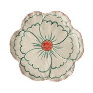 Rice Tallrik Flower Pink