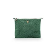 PiP Studio Sminkväska Velvet Flat Green Large