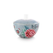 PiP Studio Sockerskål Flower Festival Light Blue
