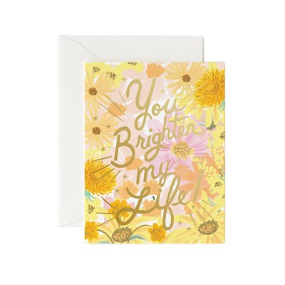 Rifle paper co Kort You Brighten my Life