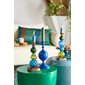 PiP Studio Ljusstake Bead Blue/Green 23,5cm