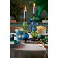 PiP Studio Ljusstake Bead Blue/Green 30cm