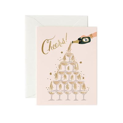 Rifle paper co Kort Champagne Tower