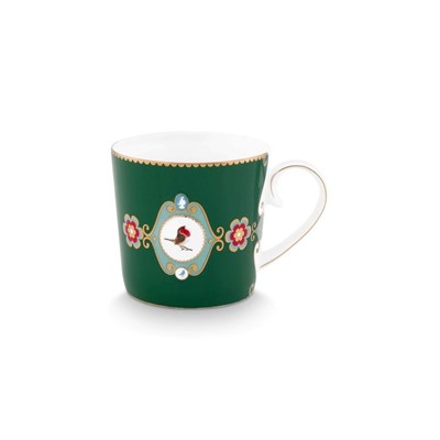 PiP Studio Mugg Love Birds Medallion Green Small