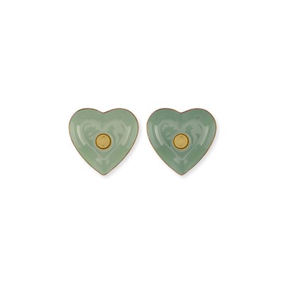 PiP Studio Ljusstake Heart Green 2st