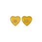 PiP Studio Ljusstake Heart Yellow 2st