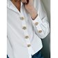 The Shoelace Brand Button Charm Tina Gold Flower