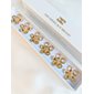 The Shoelace Brand Button Charm Tina Gold Flower