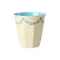 Rice Mugg Dots and Flowers Medium