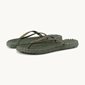 Ilse Jacobsen Flip Flops Army w Glitter