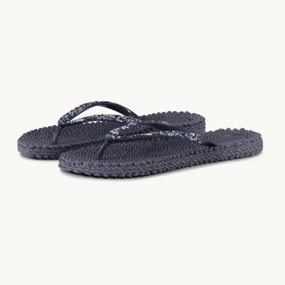 Ilse Jacobsen Flip Flops Ombre Blue w Rhinestones