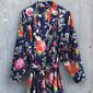Kimono Indian Flower Blue
