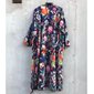 Kimono Indian Flower Blue