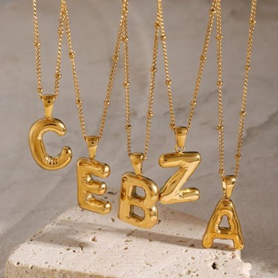 Lysa Jewlery Halsband Bubble Letter