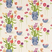 Sanderson Tyg Painters Garden Violet/Crimson