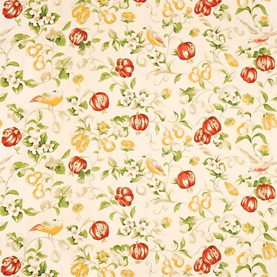 Sanderson Tyg Pear & Pomegranate Lemon/Vermillion