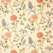 Sanderson Tyg Summer Tree Red/Green