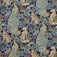 William Morris & Co Tyg Forest Indigo