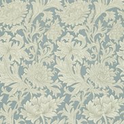 William Morris & Co Tapet Chrysanthemum Toile China Blue/Cream