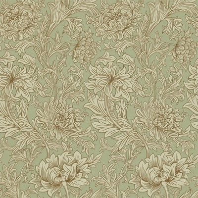 William Morris & Co Tapet Chrysanthemum Toile Eggshell/Gold