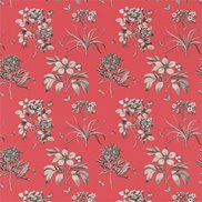 Sanderson Tyg Etchings & Roses Coral/Metallic