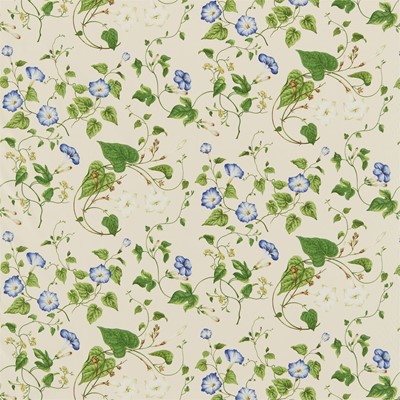 Sanderson Tyg Moonflower Ivory/Green