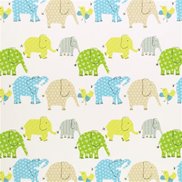 Designers Guild Tyg Elephant and Castle Ocean