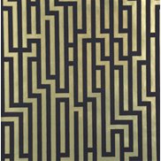 GP & J Baker Tapet Fretwork Foil Black/Gold