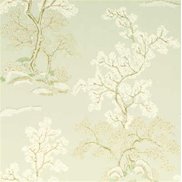 GP & J Baker Tapet Oriental Tree Pale Aqua
