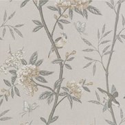 GP & J Baker Tapet Peony & Blossom Dove/Silver