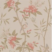 GP & J Baker Tapet Peony & Blossom Sage/Rose
