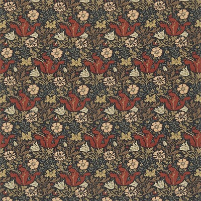 William Morris & Co Tyg Compton Faded Terracotta/Multi