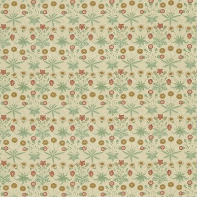 William Morris & Co Tyg Daisy Terracota/Gold