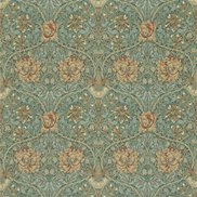 William Morris & Co Tyg Honeysuckle & Tulip Privet/Honeycombe
